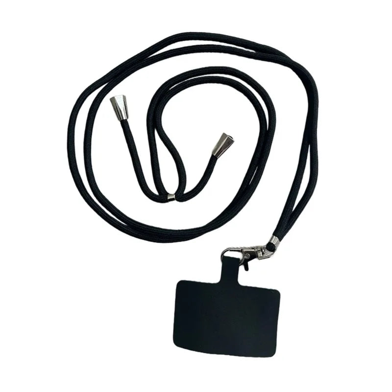 Mobile Phone Lanyard For All Phone Cases Solid Color With Phone Case Clip Detachable And Adjustable Neck Strap Climbing Buckle