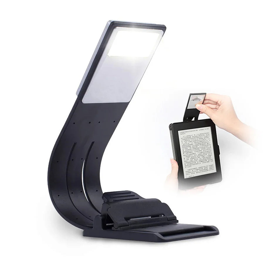 Amber Book Light for Nighttime Reading Clip-on USB Type-C Rechargeable Led Kindle Light Table Lamp Blue Light Blocking for Kids