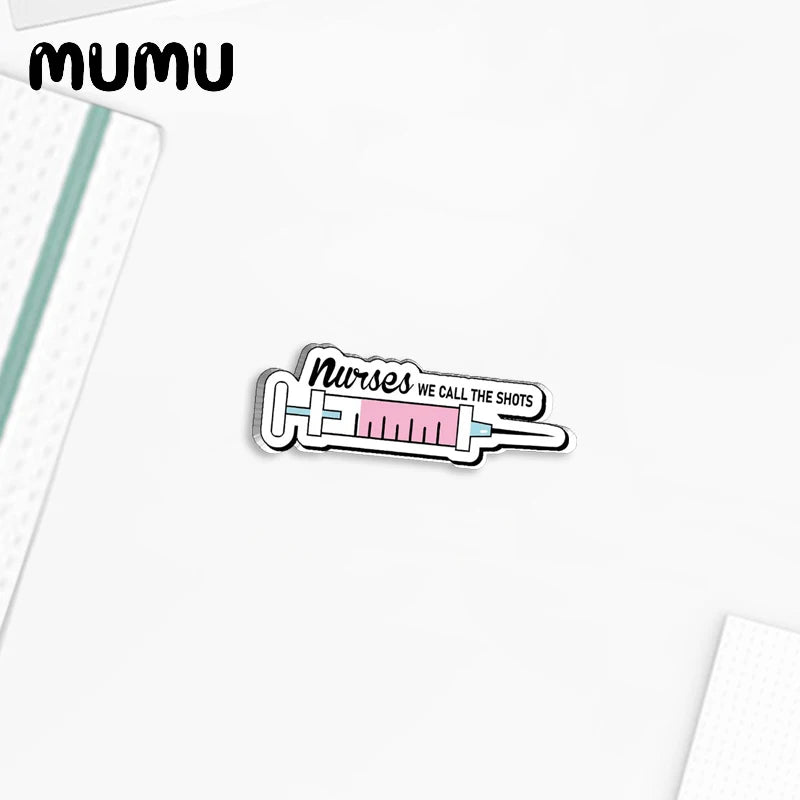 2023 New Nursing Life Lapel Pin Nurse Essential Acrylic Brooches Handmade Epoxy Jewelry Shirt Bag Badge