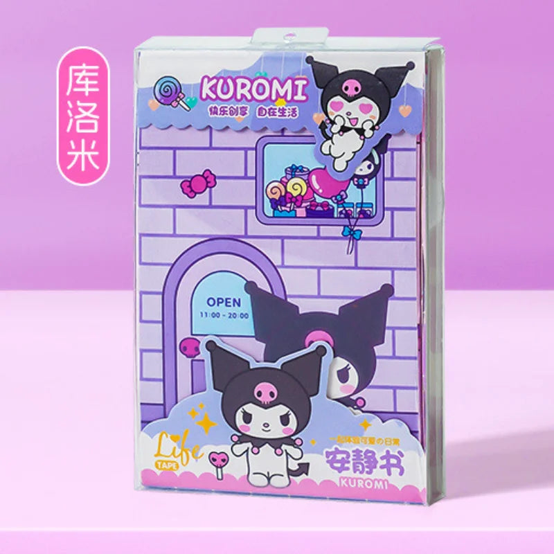 Hello Kitty, Sanrio Quiet Book Anime My Melody DIY Decompression Toy Kawaii Dressing Material Book Children's Gift