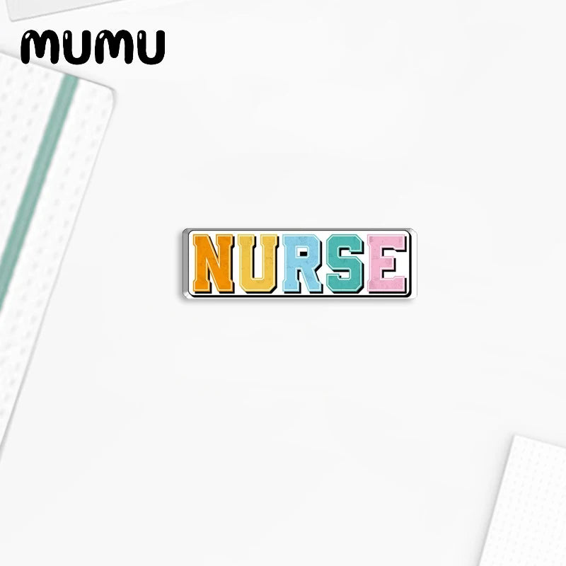 2023 New Nursing Life Lapel Pin Nurse Essential Acrylic Brooches Handmade Epoxy Jewelry Shirt Bag Badge