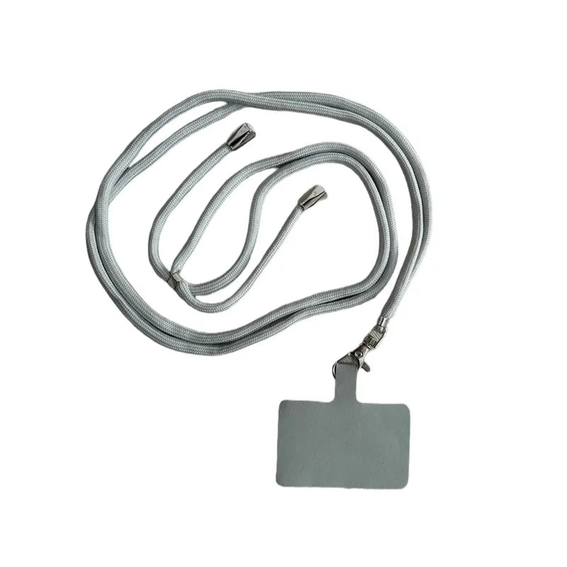 Mobile Phone Lanyard For All Phone Cases Solid Color With Phone Case Clip Detachable And Adjustable Neck Strap Climbing Buckle