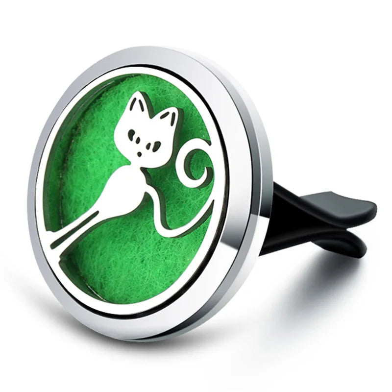 New Owl Car Aroma Essential Oil Diffuser 1Pcs Tree Of Life Car Air Outlet Clip Air Freshener Perfume Locket Animal Style Jewelry