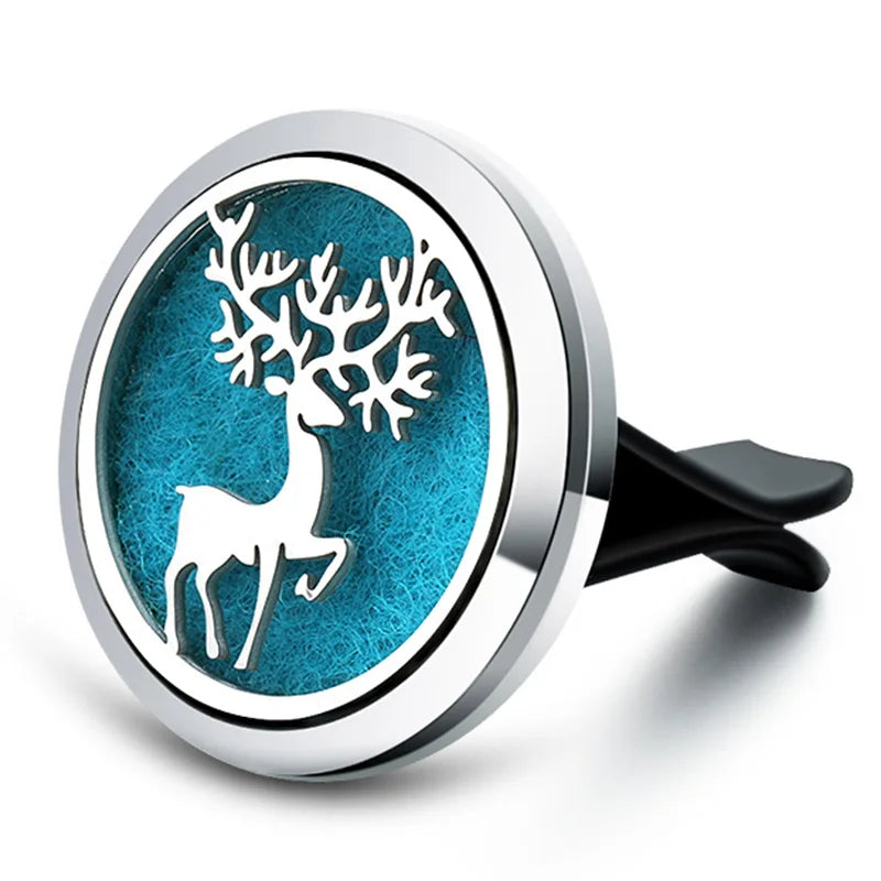 New Owl Car Aroma Essential Oil Diffuser 1Pcs Tree Of Life Car Air Outlet Clip Air Freshener Perfume Locket Animal Style Jewelry