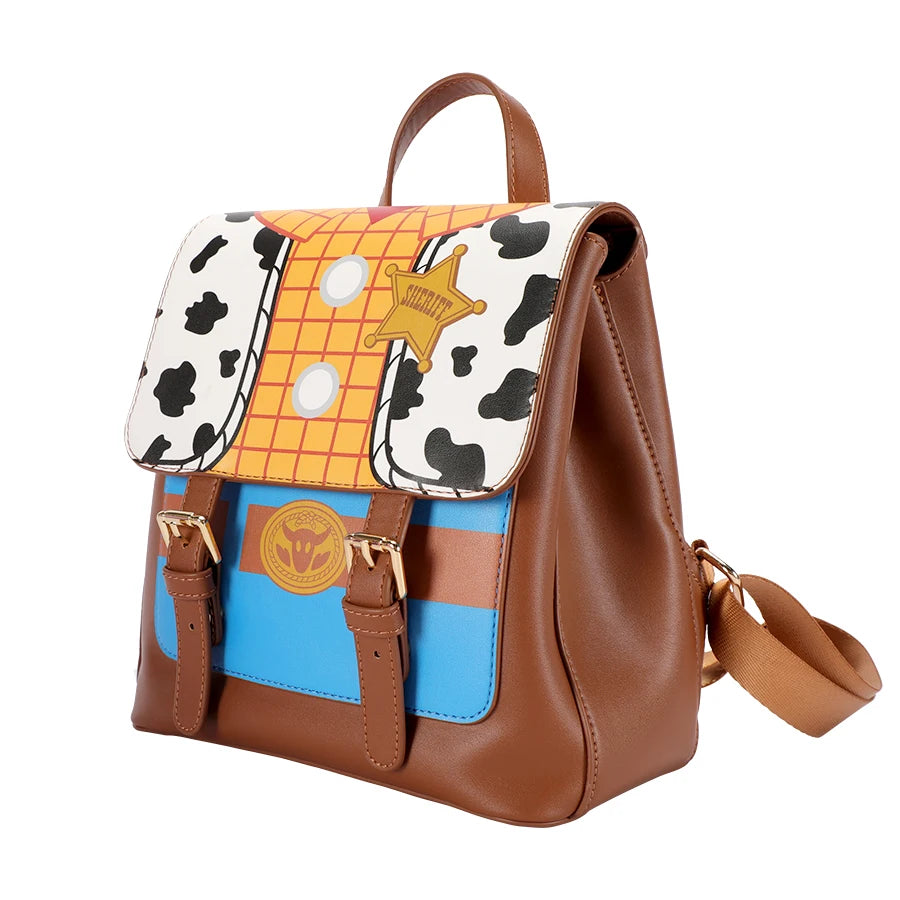 Toy Story Womens Double Strap Shoulder Bag Purse PU Backpack High Quality Cartoon Leisure Children's School Bag Gift