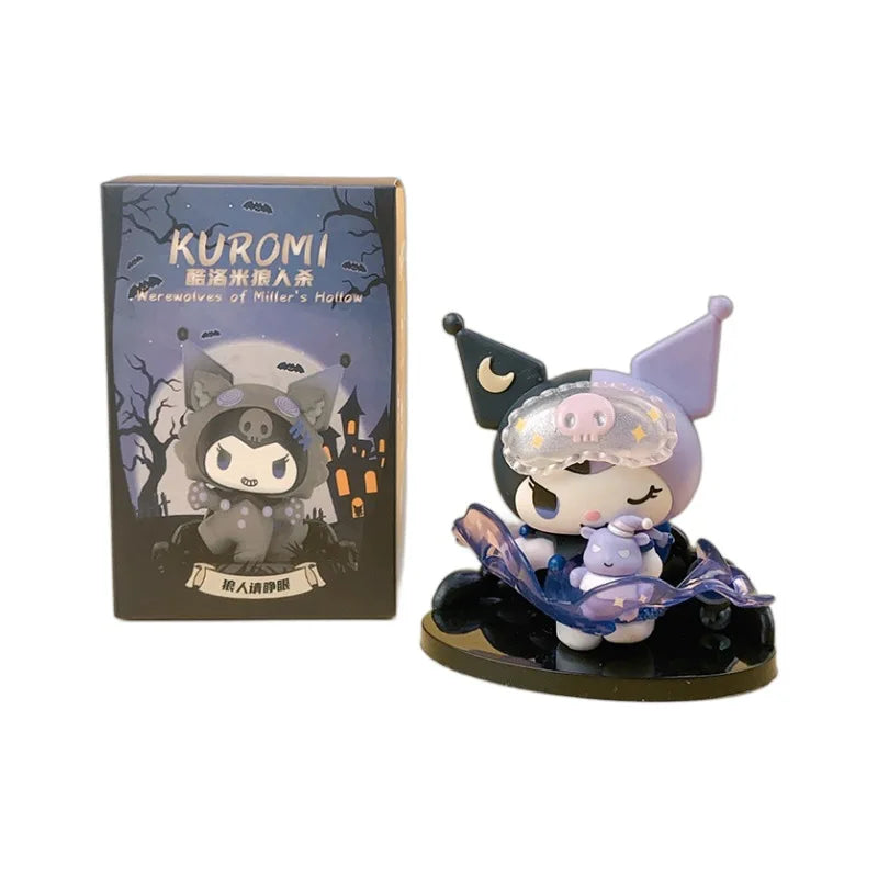 Kuromi Blind Box Werewolf kill Series Action Figure Dolls Anime Figures Surprise Bag Cute Model Fans Collection Toy