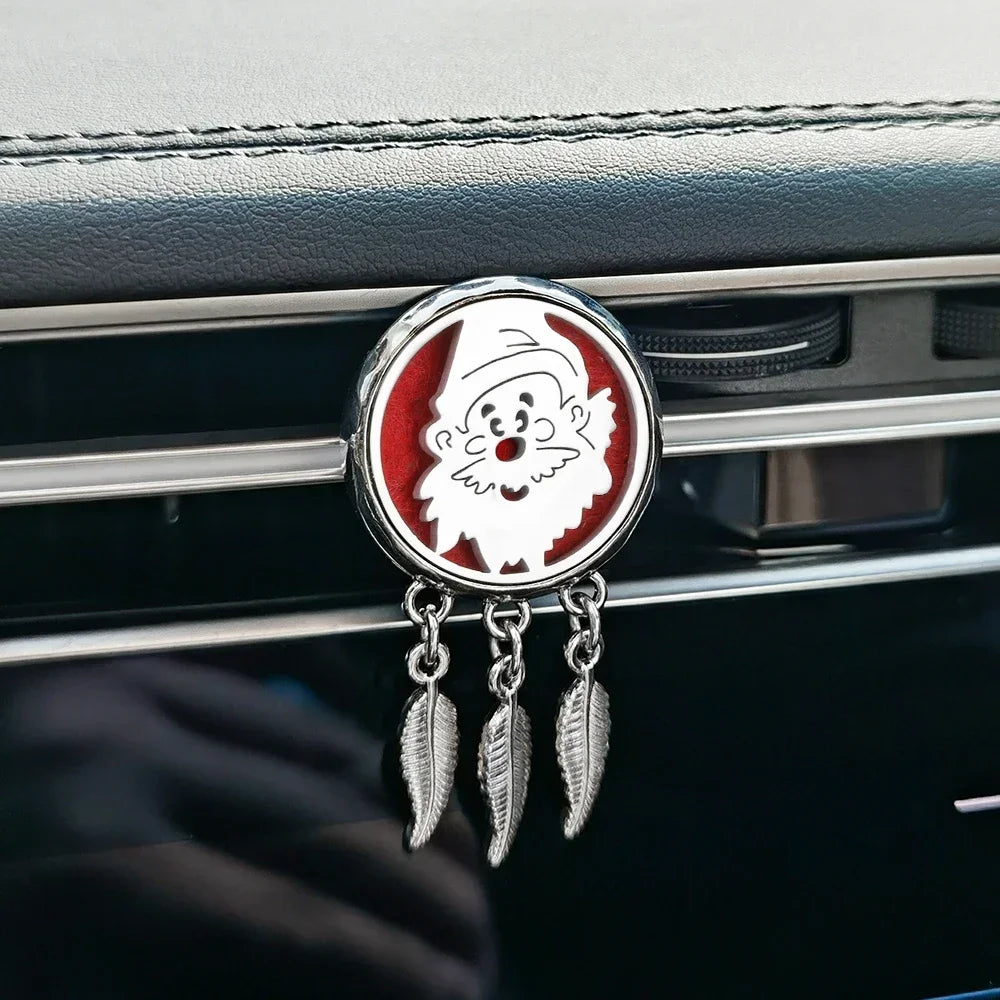 New Dreamcatcher Tree of Life Insert Car Aromatherapy Diffuser Pendant Leaf Tassel Car Air Outlet Essential Oil Diffuser Lockets