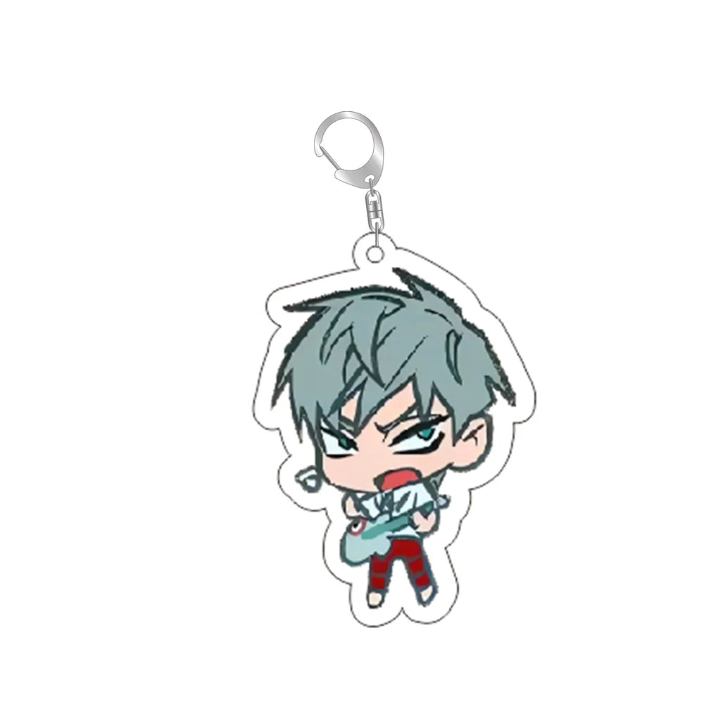 Popular Anime Alien Stage Chibis Keychains for Womens Accessories Bag Luka Ivan Till Mizi Hyuna Sua Keyrings Jewelry Fans Gifts