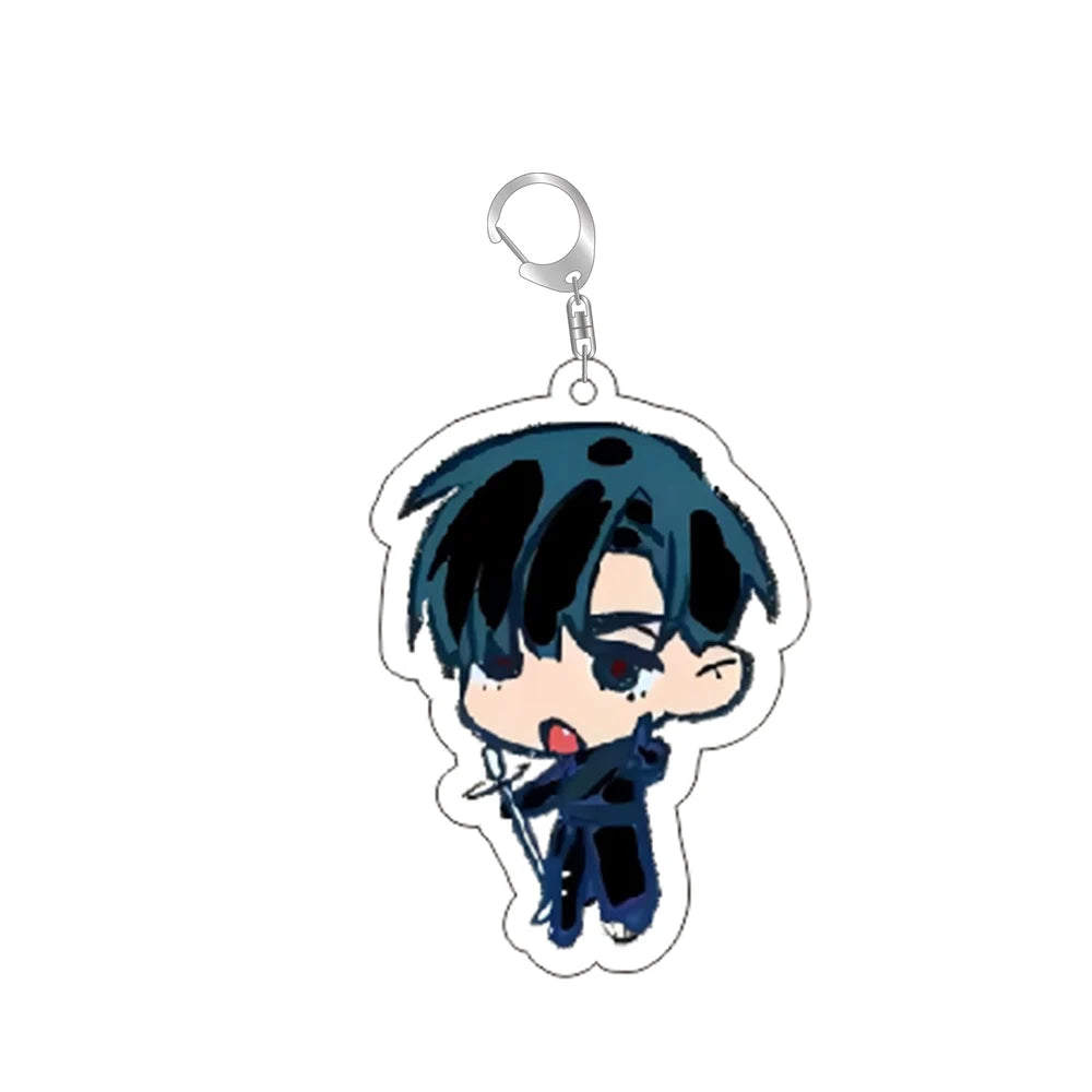 Popular Anime Alien Stage Chibis Keychains for Womens Accessories Bag Luka Ivan Till Mizi Hyuna Sua Keyrings Jewelry Fans Gifts