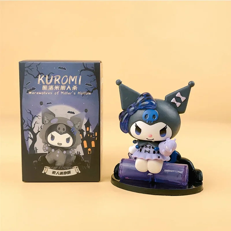 Kuromi Blind Box Werewolf kill Series Action Figure Dolls Anime Figures Surprise Bag Cute Model Fans Collection Toy