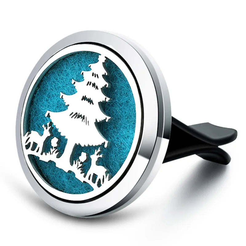 New Owl Car Aroma Essential Oil Diffuser 1Pcs Tree Of Life Car Air Outlet Clip Air Freshener Perfume Locket Animal Style Jewelry