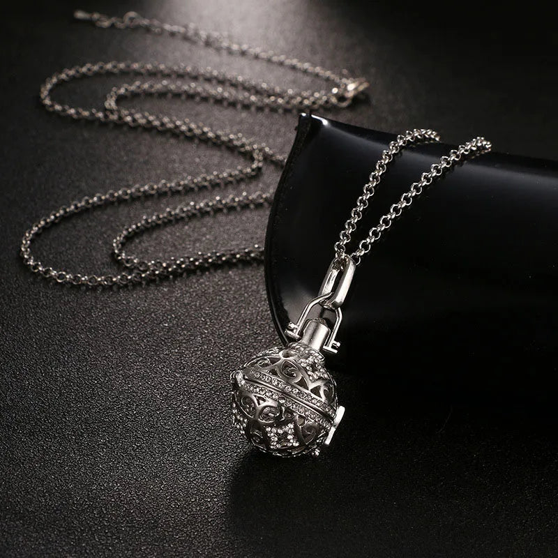 Mexico Music Ball Tree of Life Cage Pendant Vintage Aromatherapy Necklace Essential Oil Diffuser Perfume Locket Pregnant Jewelry