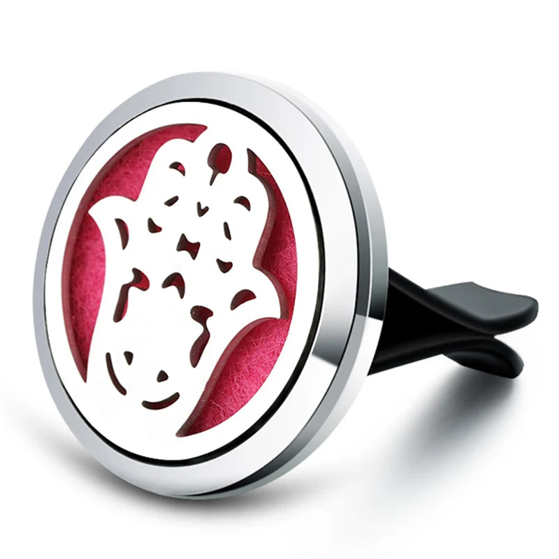 New Owl Car Aroma Essential Oil Diffuser 1Pcs Tree Of Life Car Air Outlet Clip Air Freshener Perfume Locket Animal Style Jewelry