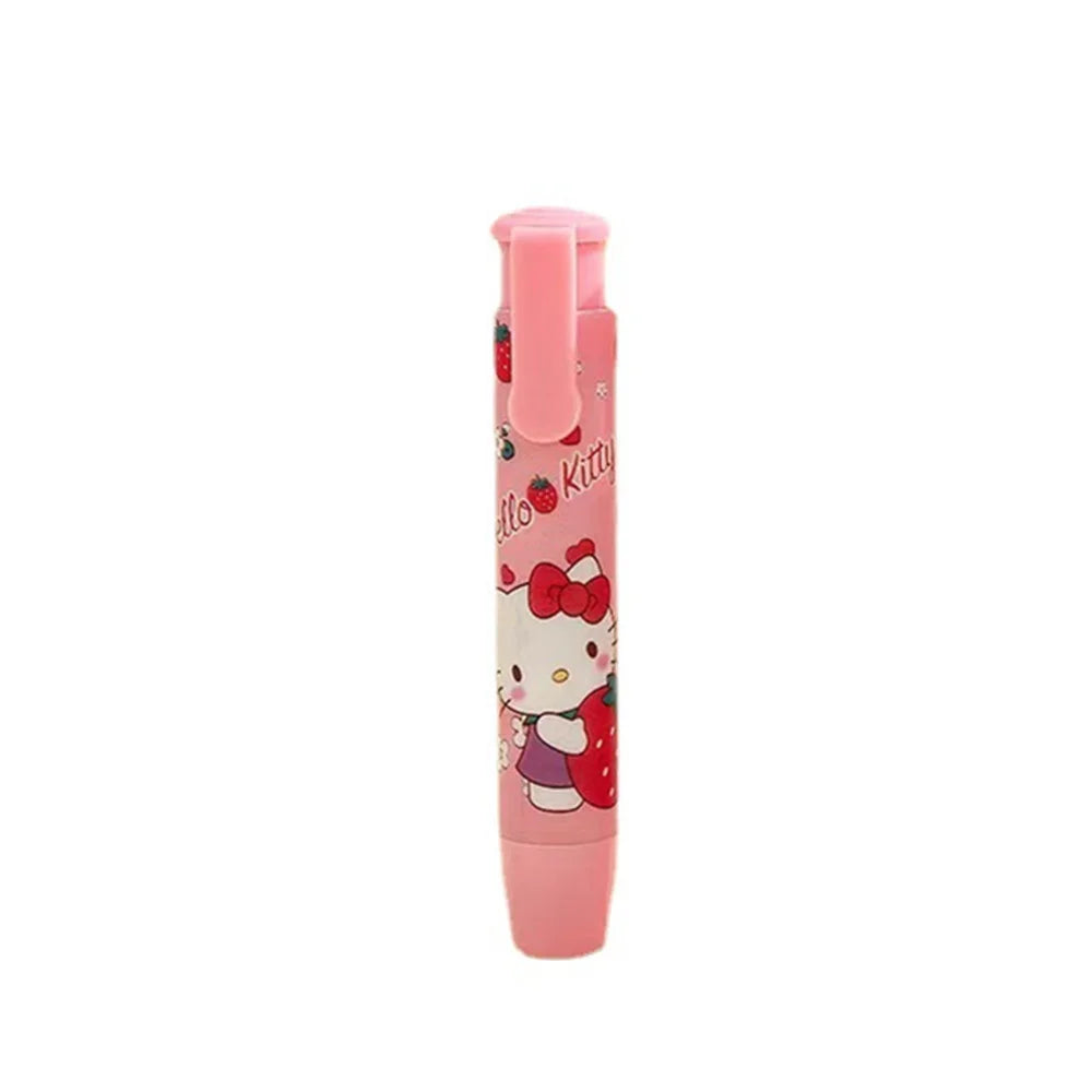 Creative Sanrio Hello Kitty Press Eraser Anime Kuromi Melody Cinnamoroll Cartoon Kawaii Stationery Gift Office School Supplies