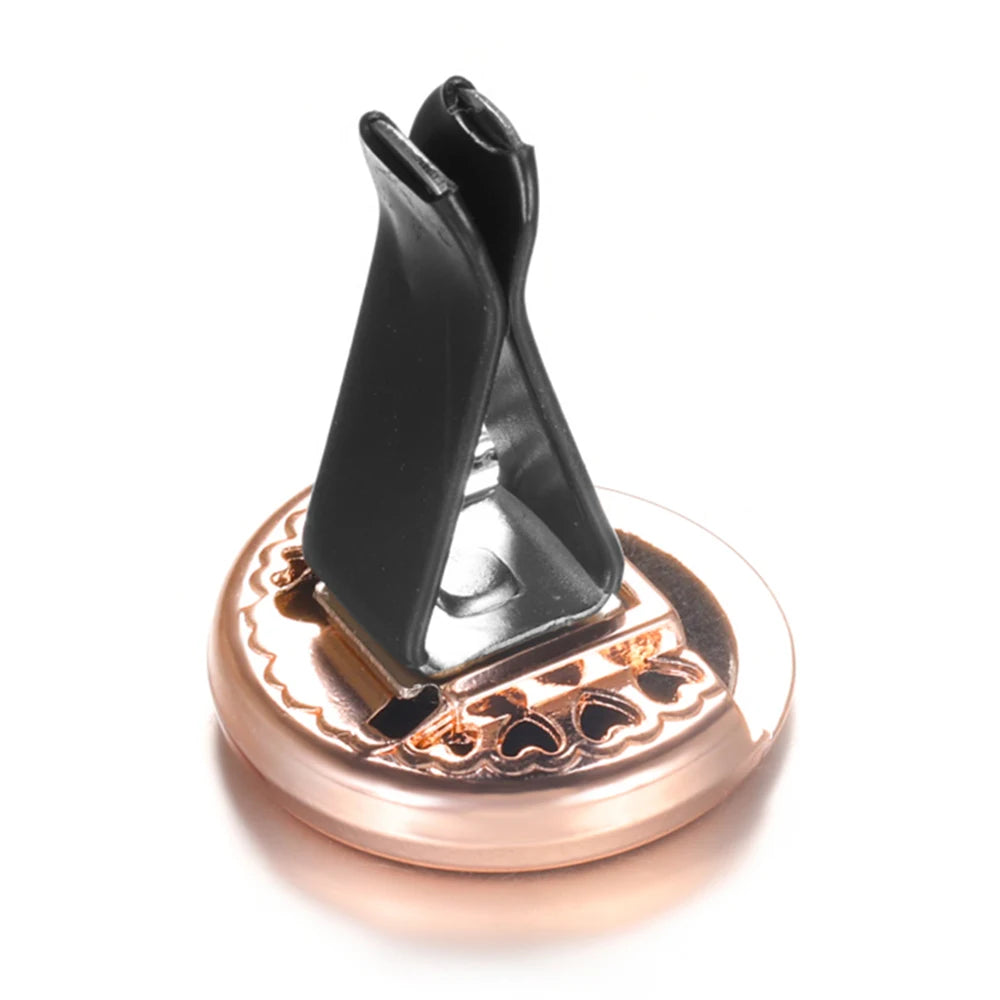 Golden Insert Aromatherapy Pad Tree of Life Pendant Stainless Steel Essential Oil Diffuser Car Air Freshener Outlet Clip Lockets