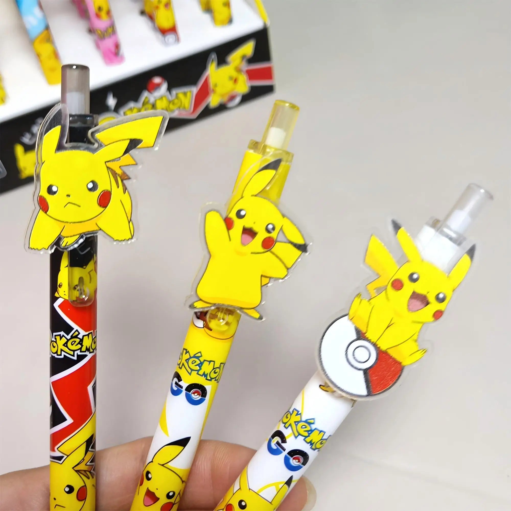 Anime Pokemon Pikachu Press Gel Pens For Writing Cute 0.5mm Black Ink Neutral Pen Promotional Gift Office School Supplies