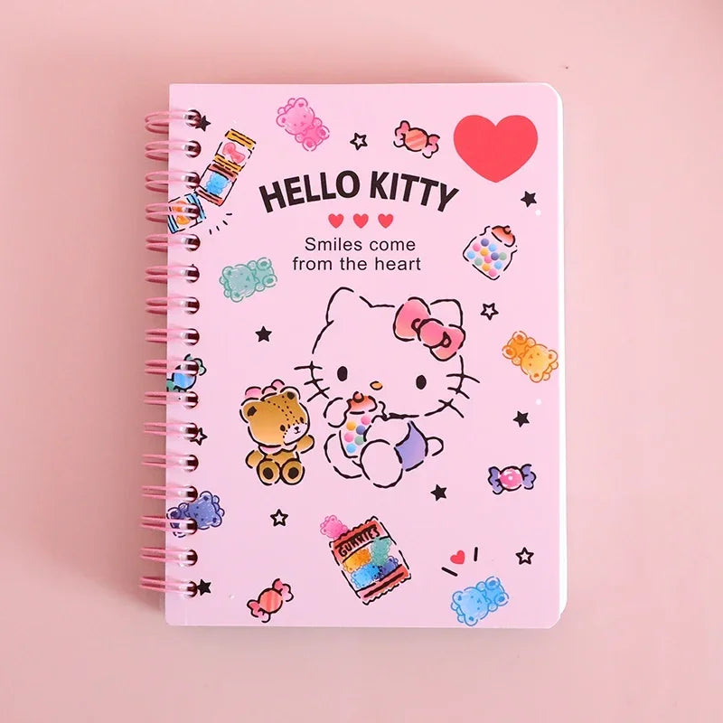 Kawaii Sanrio Hello Kitty My Melody Cinnamon Roll Notebook animation Notepad cartoon A6 Diary Student Stationery School supplies
