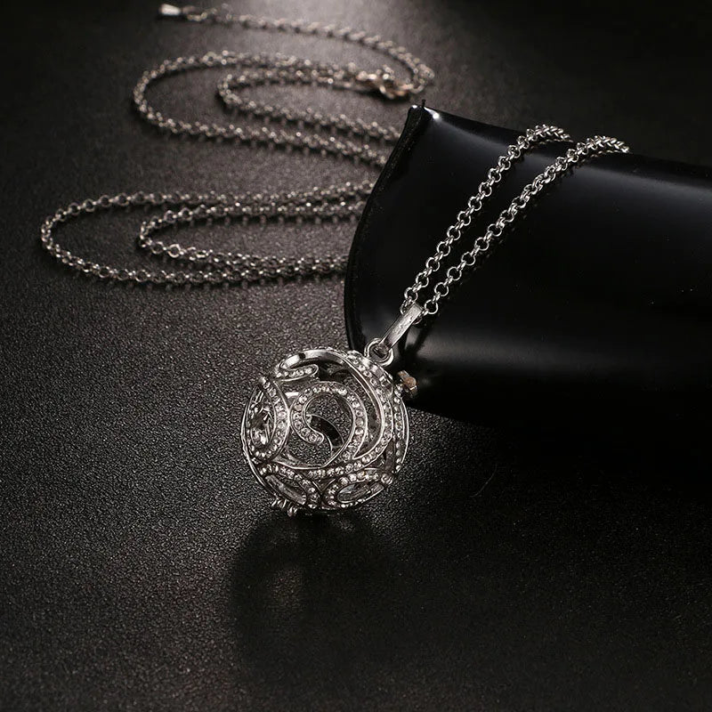 Mexico Chime Music Ball Caller Vintage Zircon Pendant Aromatherapy Essential Oil Tree Of Life Necklace Pregnant Fashion Jewelry