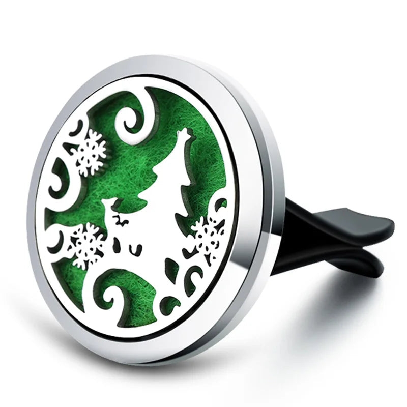 New Owl Car Aroma Essential Oil Diffuser 1Pcs Tree Of Life Car Air Outlet Clip Air Freshener Perfume Locket Animal Style Jewelry