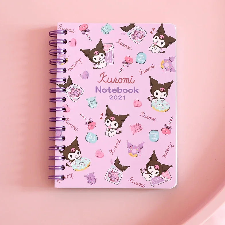 Kawaii Sanrio Hello Kitty My Melody Cinnamon Roll Notebook animation Notepad cartoon A6 Diary Student Stationery School supplies
