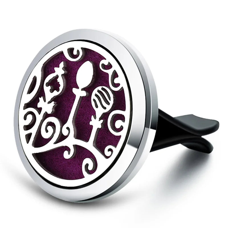 New Owl Car Aroma Essential Oil Diffuser 1Pcs Tree Of Life Car Air Outlet Clip Air Freshener Perfume Locket Animal Style Jewelry