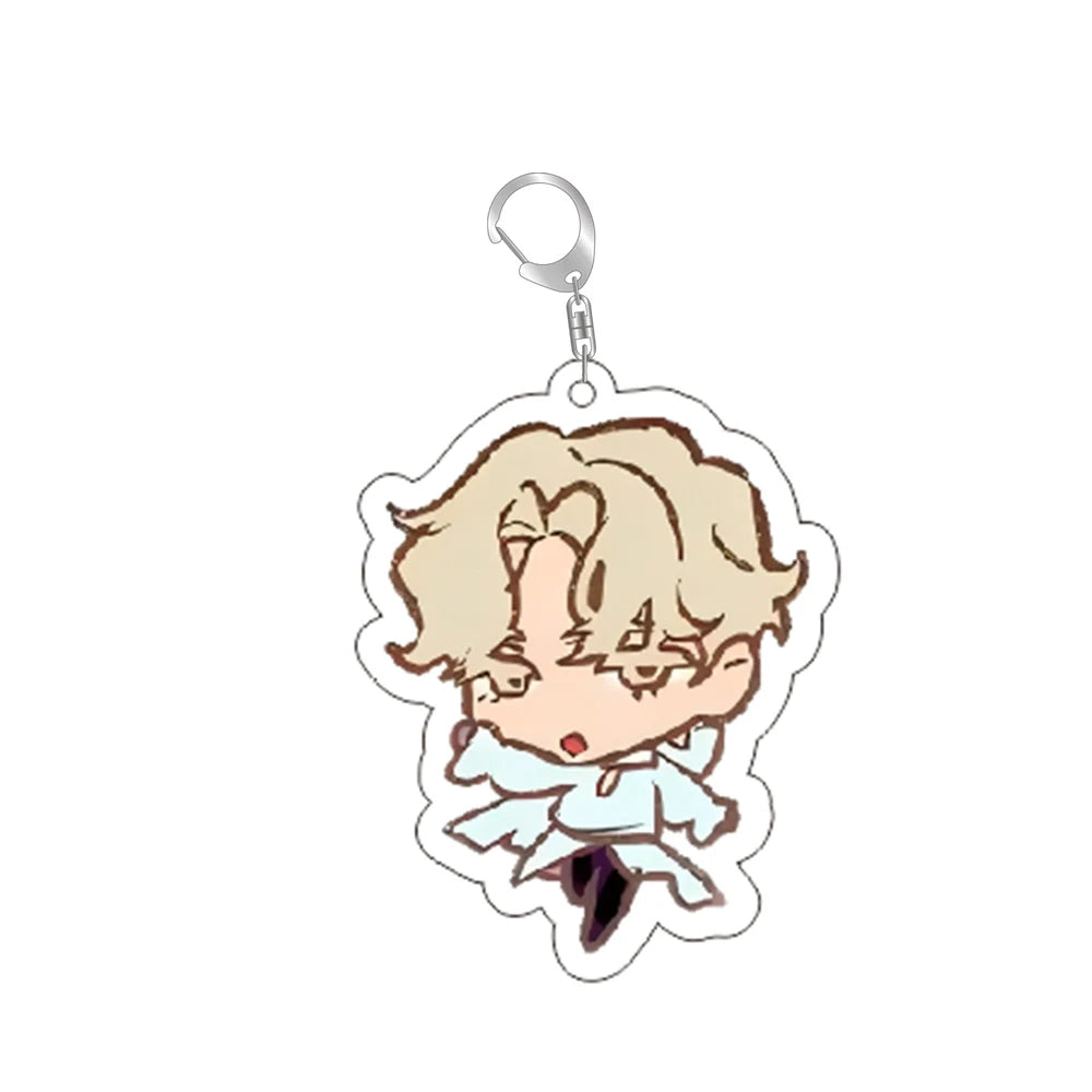 Popular Anime Alien Stage Chibis Keychains for Womens Accessories Bag Luka Ivan Till Mizi Hyuna Sua Keyrings Jewelry Fans Gifts