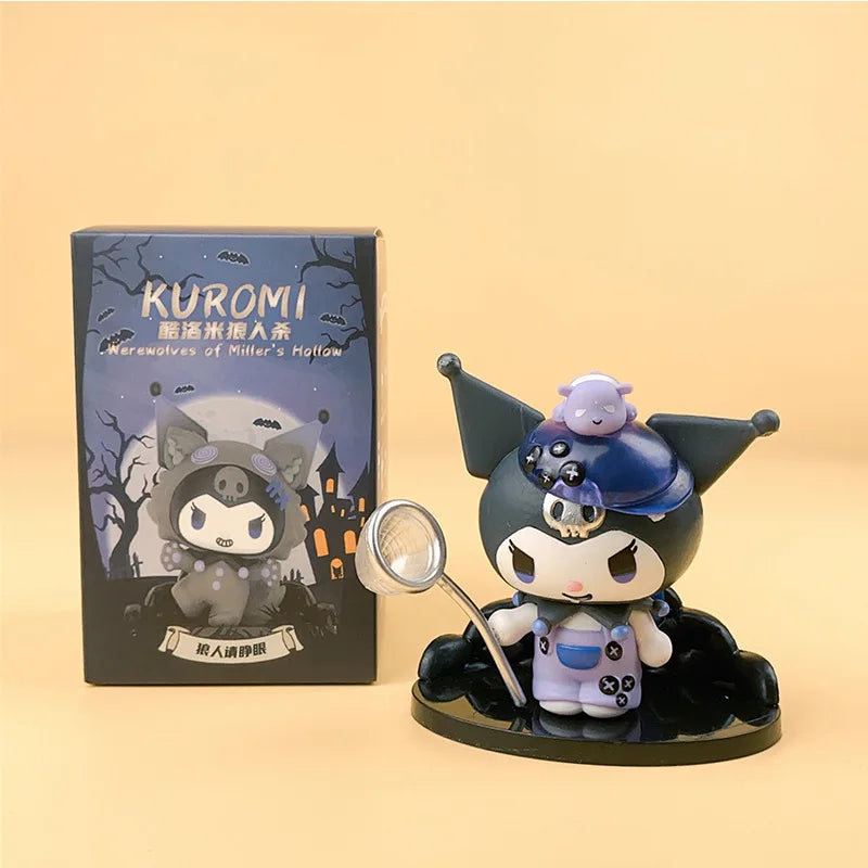 Kuromi Blind Box Werewolf kill Series Action Figure Dolls Anime Figures Surprise Bag Cute Model Fans Collection Toy