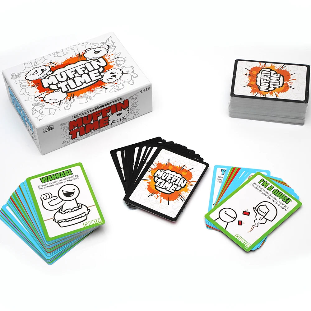 Muffin Time A Very Random Card Game Party Game Game Night 200pcs Unique Cards Quick To Play Suitable For 2 To 8 Player