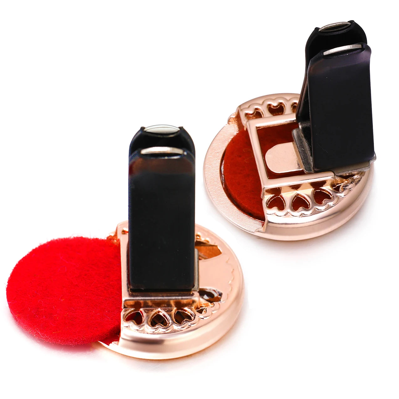 Golden Insert Aromatherapy Pad Tree of Life Pendant Stainless Steel Essential Oil Diffuser Car Air Freshener Outlet Clip Lockets