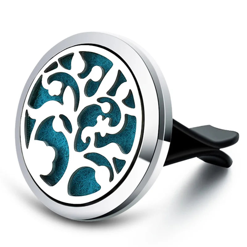 New Owl Car Aroma Essential Oil Diffuser 1Pcs Tree Of Life Car Air Outlet Clip Air Freshener Perfume Locket Animal Style Jewelry