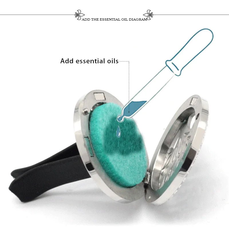 New Owl Car Aroma Essential Oil Diffuser 1Pcs Tree Of Life Car Air Outlet Clip Air Freshener Perfume Locket Animal Style Jewelry