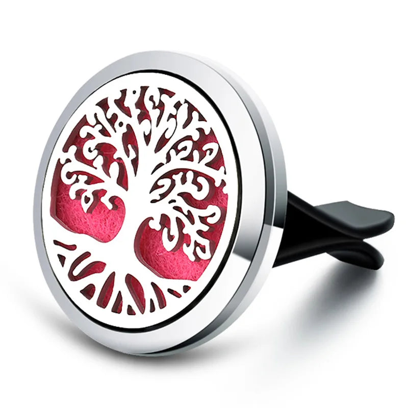 New Owl Car Aroma Essential Oil Diffuser 1Pcs Tree Of Life Car Air Outlet Clip Air Freshener Perfume Locket Animal Style Jewelry