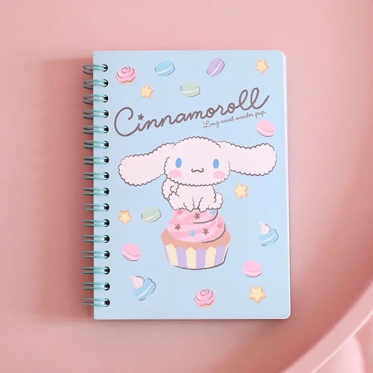 Kawaii Sanrio Hello Kitty My Melody Cinnamon Roll Notebook animation Notepad cartoon A6 Diary Student Stationery School supplies