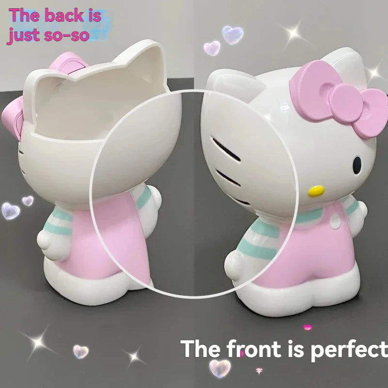 Sanrio Kawaii My Melody Anime Hello Kitty Pen Holder Cute Cartoon Stationery Makeup Brush Organizer Desktop Decoration Gifts Toy