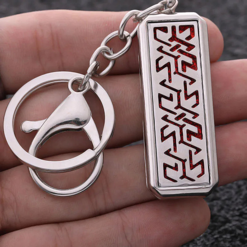Rectangle Stainless Steel Aromatherapy Diffuser Keychain Jewelry Tree of Life Perfume Essential Oil Locket Pendant Accessories