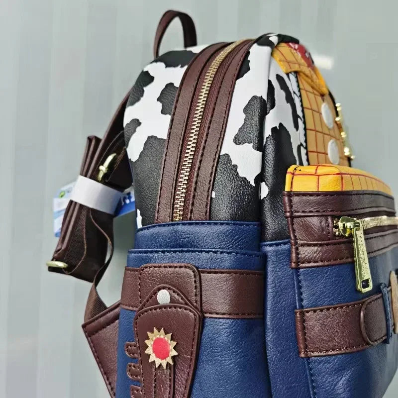 Toy Story Womens Double Strap Shoulder Bag Purse PU Backpack High Quality Cartoon Leisure Children's School Bag Gift