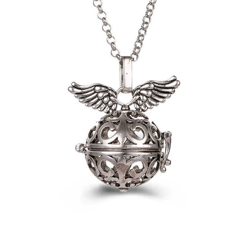 Mexico Music Ball Tree of Life Cage Pendant Vintage Aromatherapy Necklace Essential Oil Diffuser Perfume Locket Pregnant Jewelry