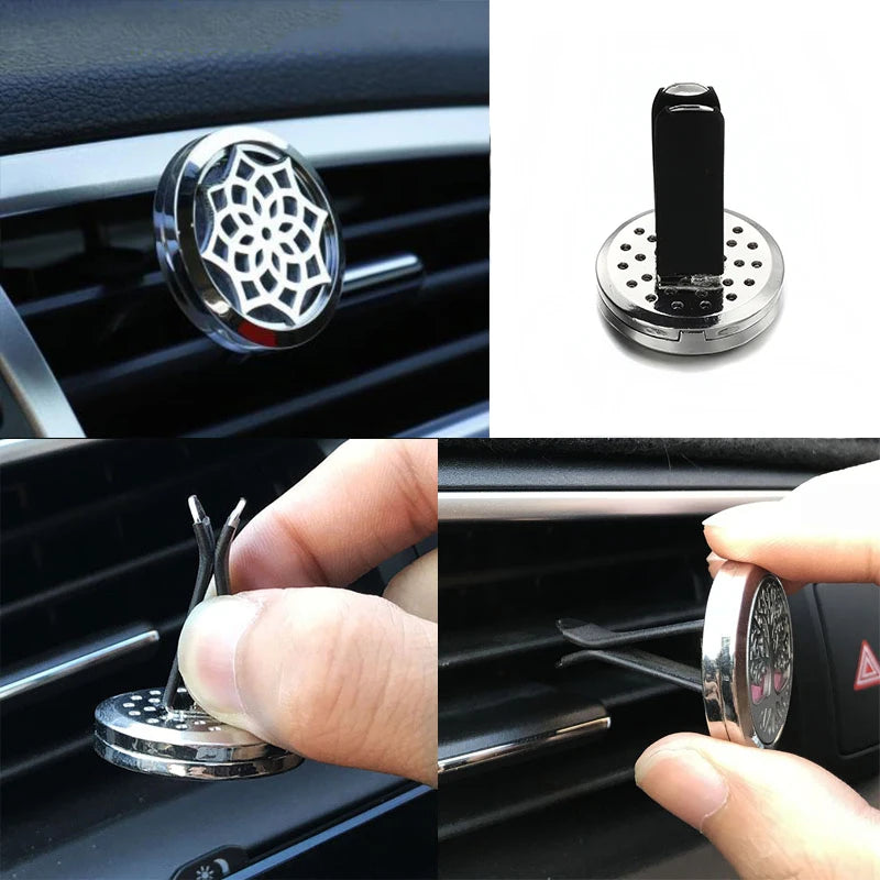 New Owl Car Aroma Essential Oil Diffuser 1Pcs Tree Of Life Car Air Outlet Clip Air Freshener Perfume Locket Animal Style Jewelry