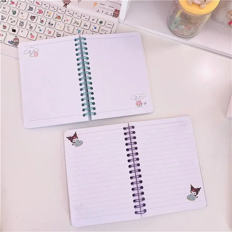 Kawaii Sanrio Hello Kitty My Melody Cinnamon Roll Notebook animation Notepad cartoon A6 Diary Student Stationery School supplies