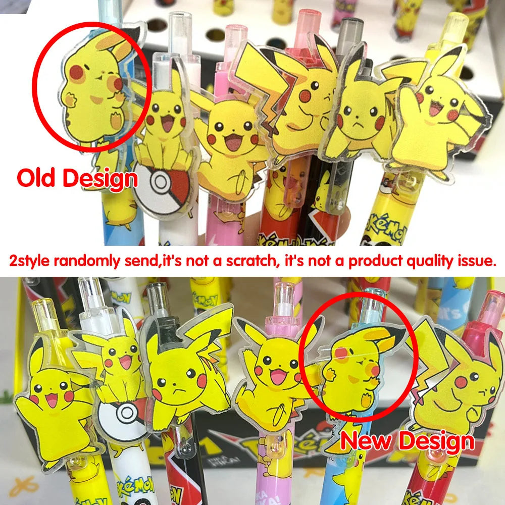 Anime Pokemon Pikachu Press Gel Pens For Writing Cute 0.5mm Black Ink Neutral Pen Promotional Gift Office School Supplies