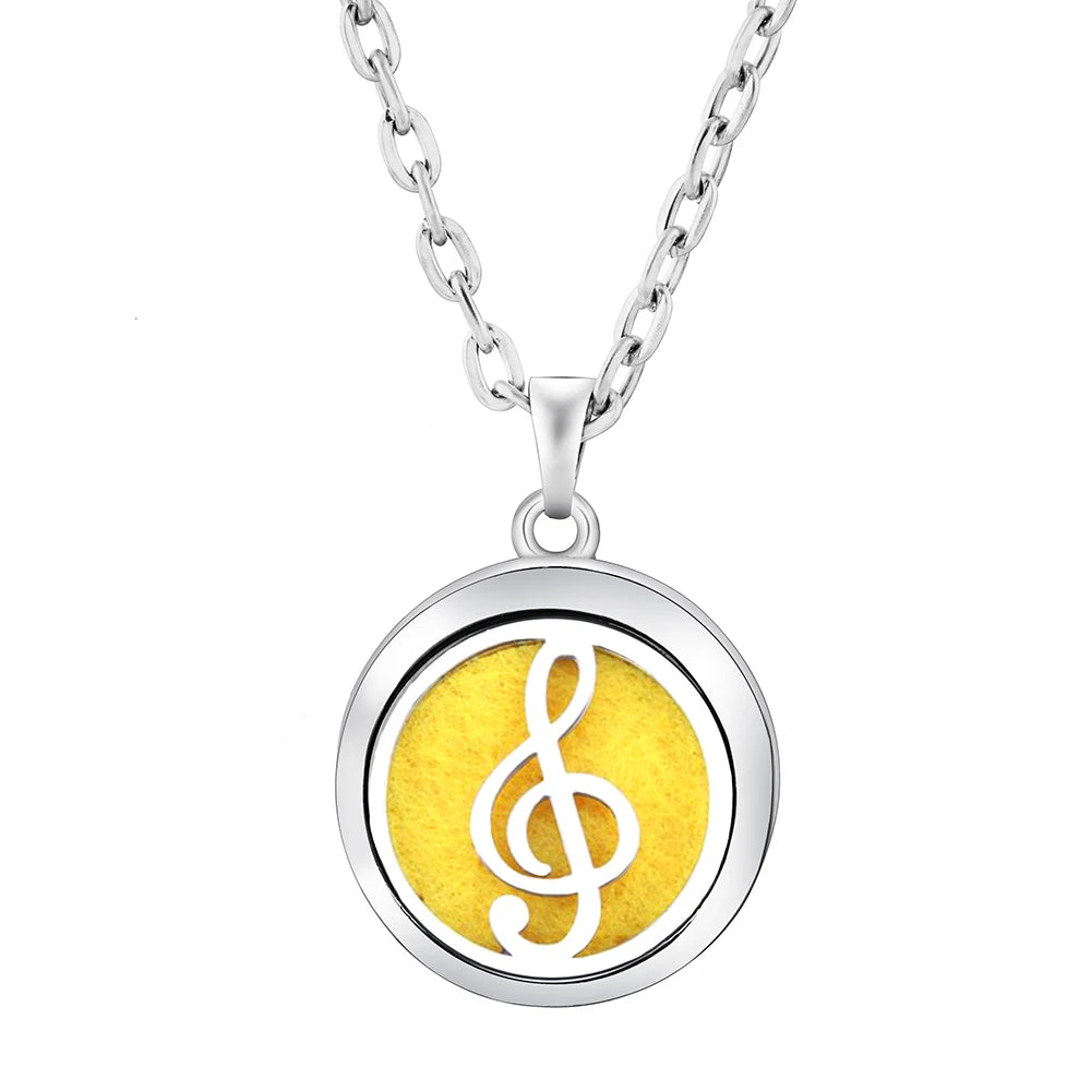 New Stainless Steel Fashion Tree Of Life  Aromatherapy Necklace Essential Oil Diffuser Perfume Locket Pendant Women Jewelry Gift