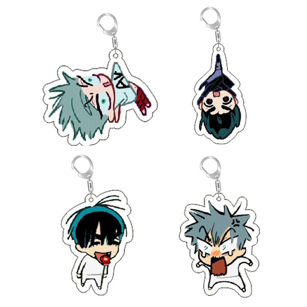 Popular Anime Alien Stage Chibis Keychains for Womens Accessories Bag Luka Ivan Till Mizi Hyuna Sua Keyrings Jewelry Fans Gifts